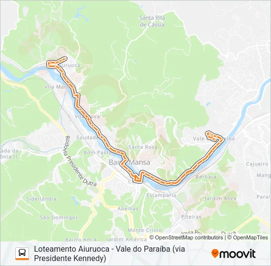 TR130-01 Bus Line Map