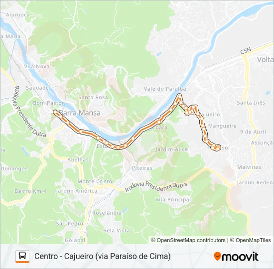 TR501-04 Bus Line Map