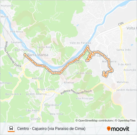 TR501-04 Bus Line Map