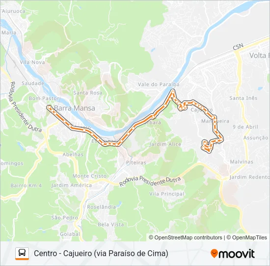 TR501-04 Bus Line Map