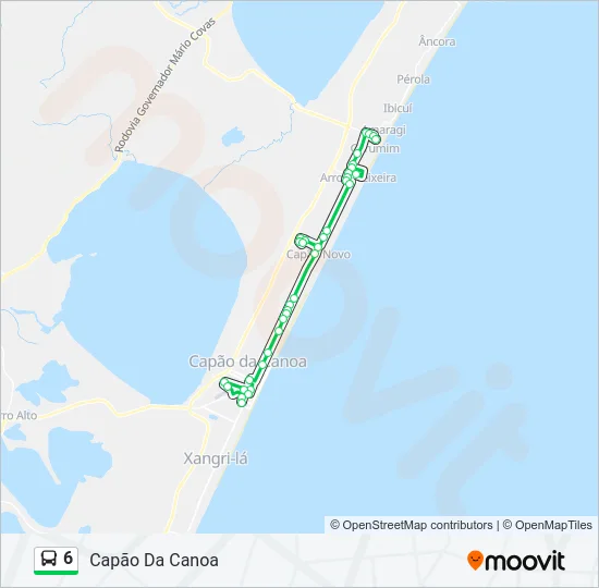 6 Bus Line Map