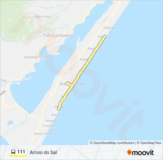 111 Bus Line Map