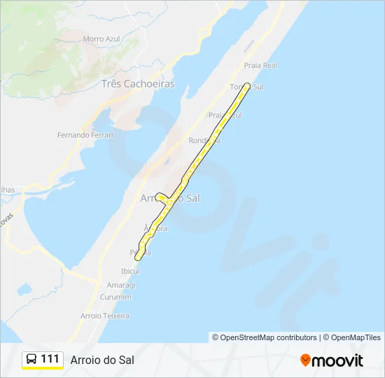 111 Bus Line Map