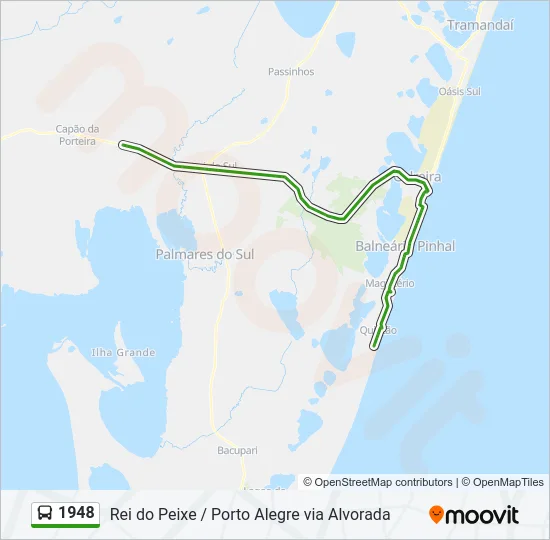 1948 Bus Line Map
