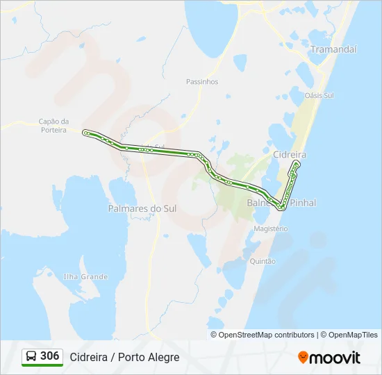 306 Bus Line Map