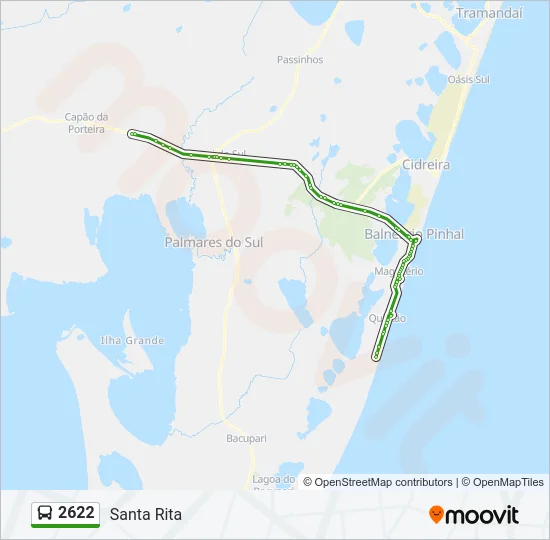 2622 Bus Line Map