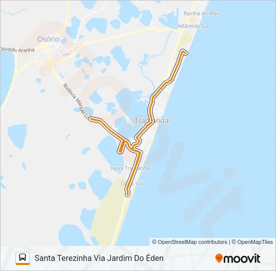 E201 PARQUE HISTÓRICO / SANTA TEREZINHA Bus Line Map