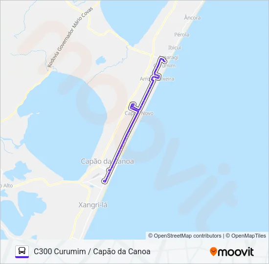 C300 CURUMIM / CAPÃO DA CANOA Bus Line Map