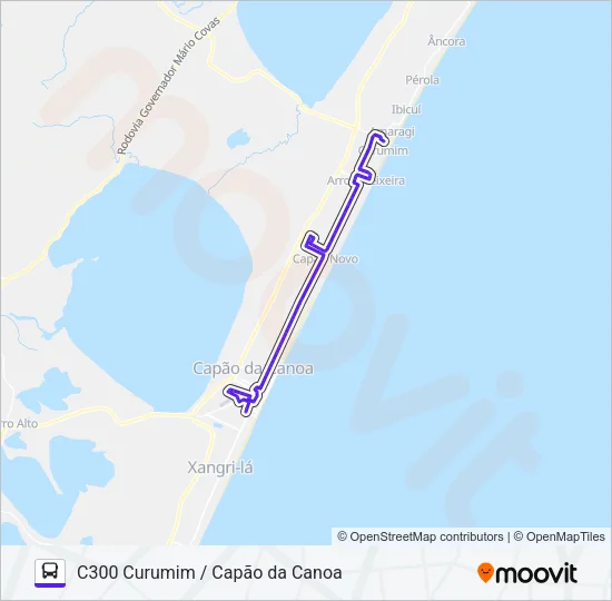C300 CURUMIM / CAPÃO DA CANOA Bus Line Map