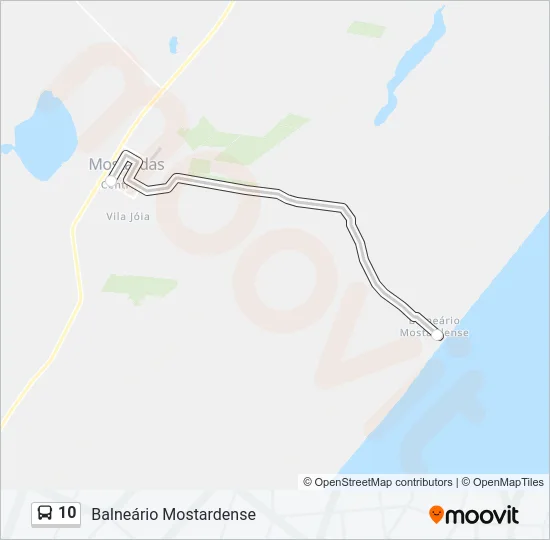 10 Bus Line Map