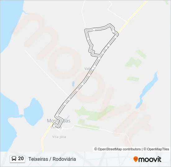 20 Bus Line Map