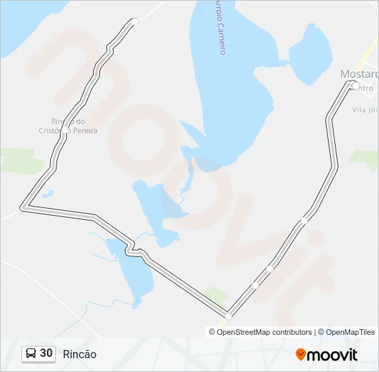 30 Bus Line Map