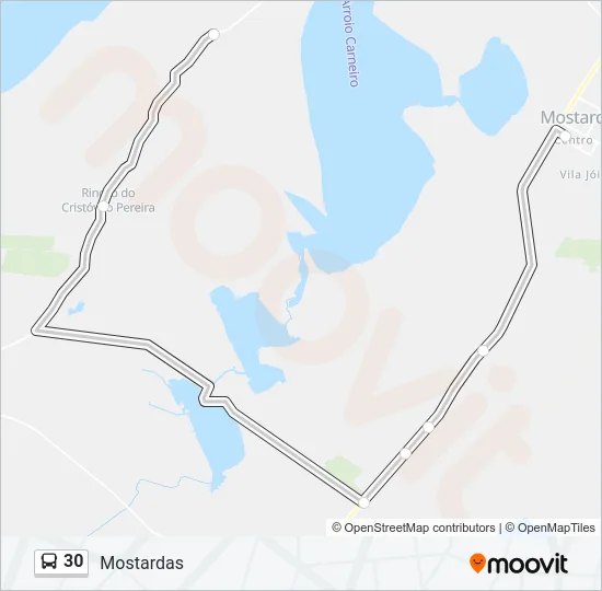 30 Bus Line Map