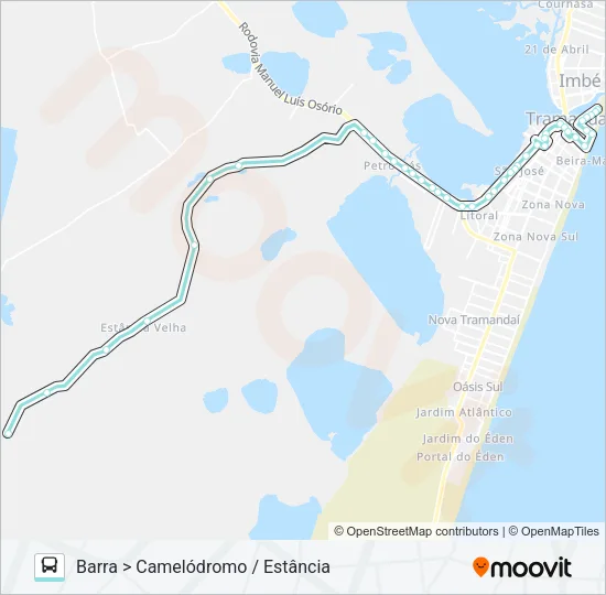 ESTÂNCIA CENTRO Bus Line Map