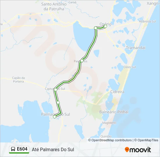 E604 Bus Line Map
