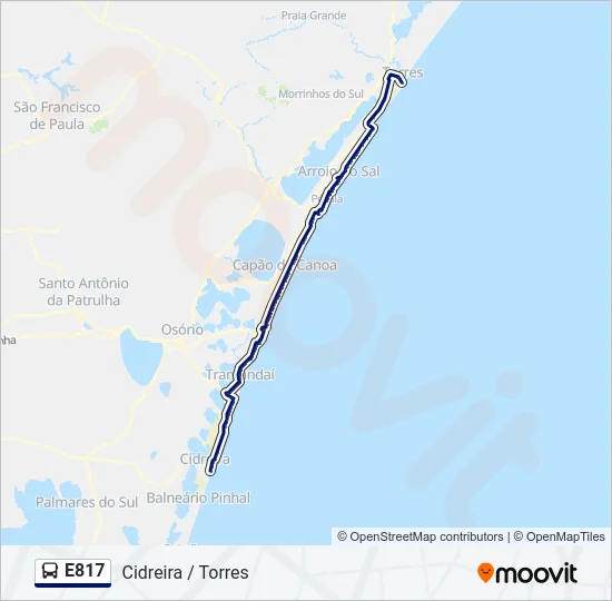 E817 Bus Line Map