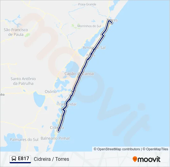 E817 Bus Line Map