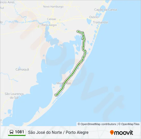 1081 Bus Line Map