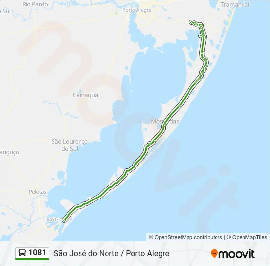 1081 Bus Line Map