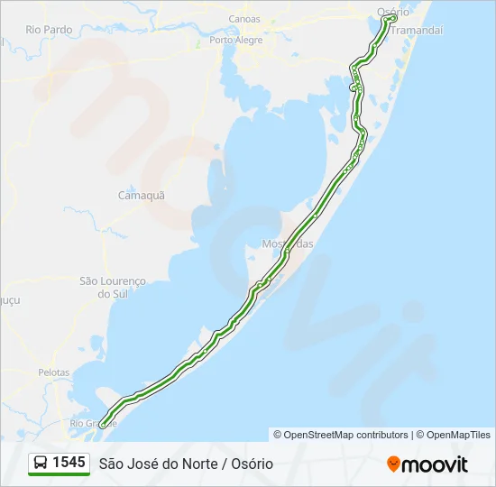 1545 Bus Line Map