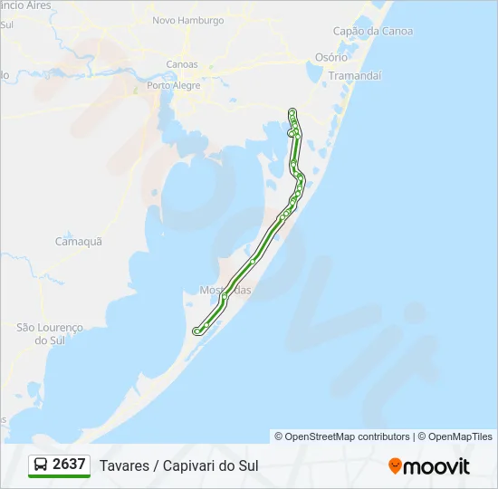 2637 Bus Line Map