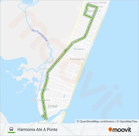 HARMONIA Bus Line Map