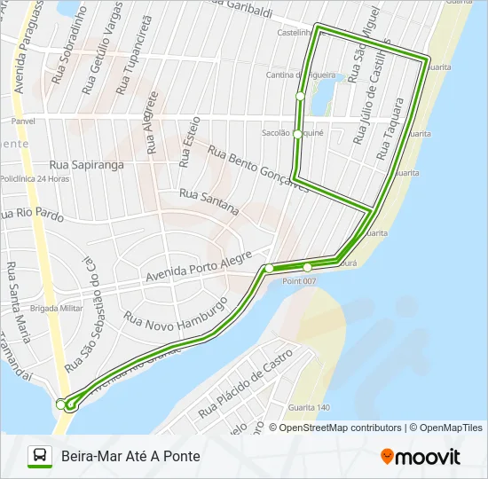 BEIRA-MAR Bus Line Map