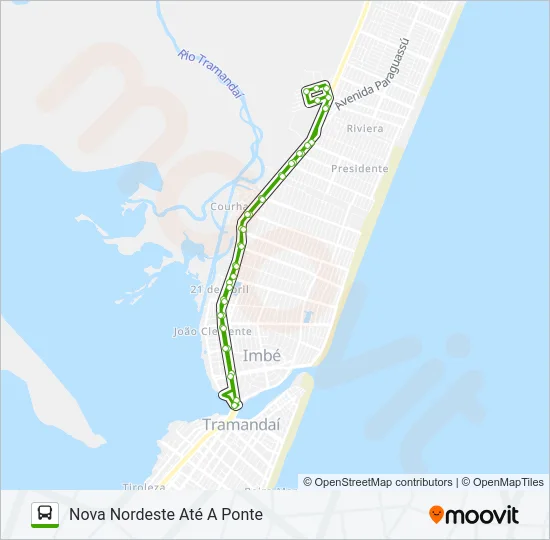 NOVA NORDESTE Bus Line Map