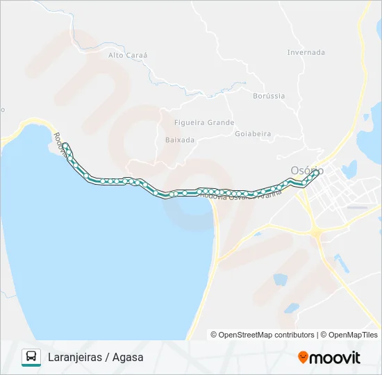AGASA / LARANJEIRAS Bus Line Map
