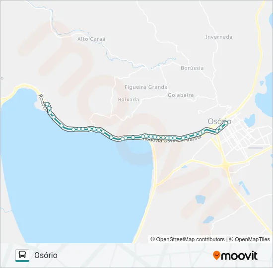 AGASA / LARANJEIRAS Bus Line Map