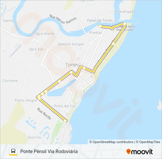 DINDINHO Bus Line Map