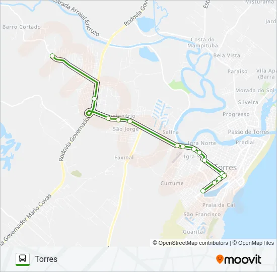 VILA SÃO JOÃO Bus Line Map