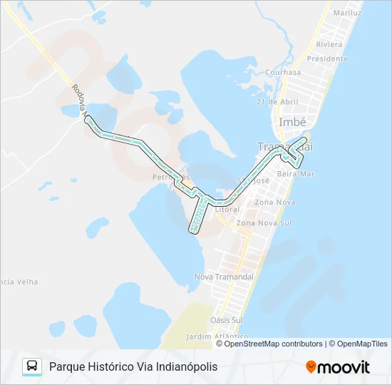 PARQUE HISTÓRICO BARRA Bus Line Map
