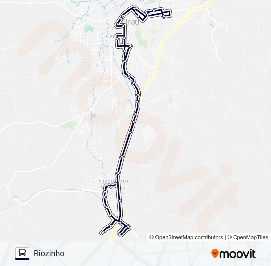 01 RIOZINHO Bus Line Map