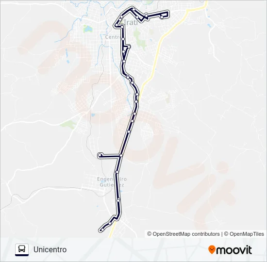 02 UNICENTRO Bus Line Map