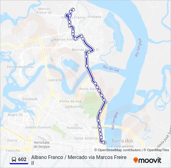 602 Bus Line Map