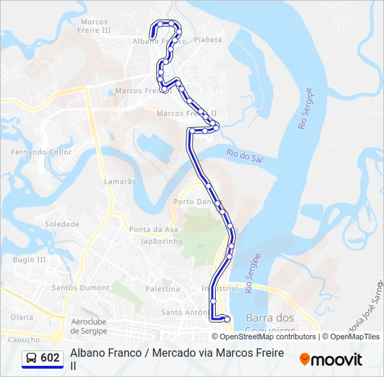 602 Bus Line Map