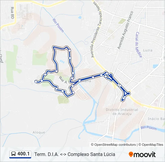 400.1 Bus Line Map