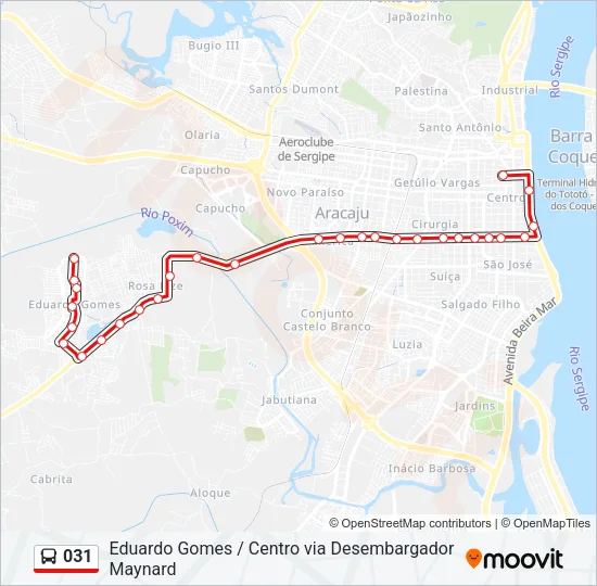 031 Bus Line Map