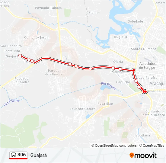 306 Bus Line Map