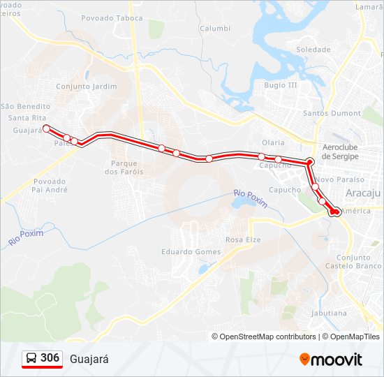 306 bus Line Map