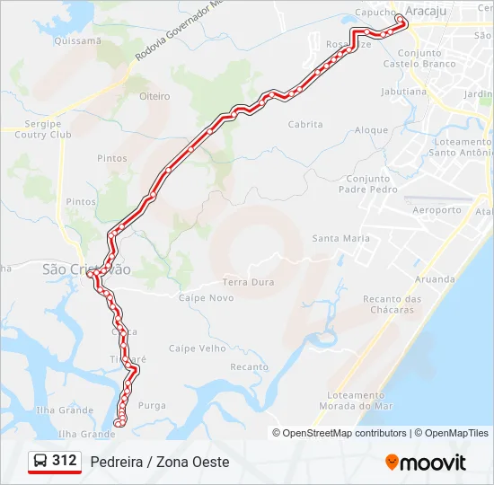 312 Bus Line Map
