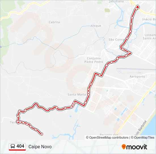 404 Bus Line Map