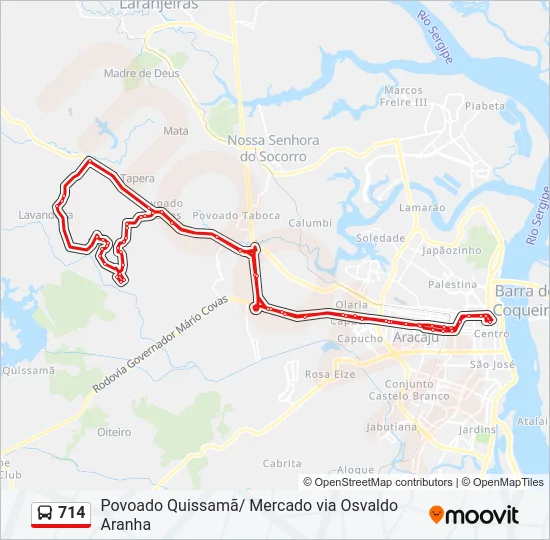 714 Bus Line Map