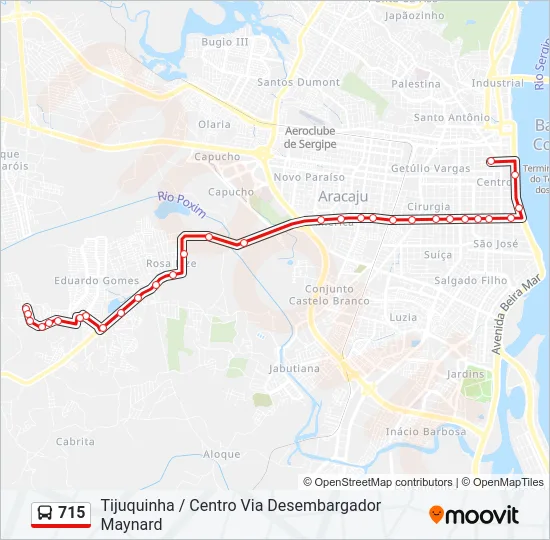 715 Bus Line Map