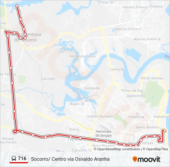 716 Bus Line Map