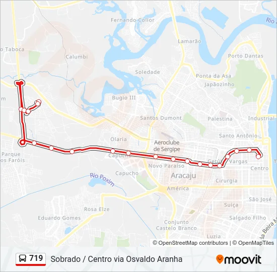 719 Bus Line Map