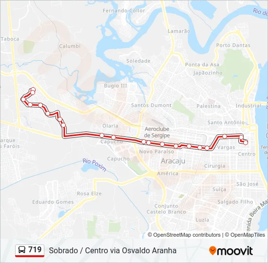 719 Bus Line Map