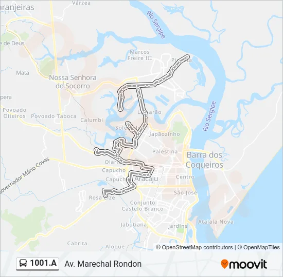 1001.A Bus Line Map