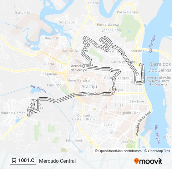1001.C Bus Line Map